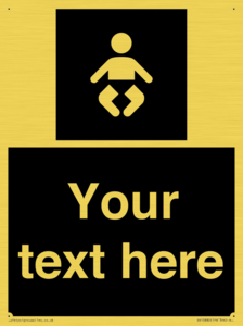 Custom information: black panel baby change